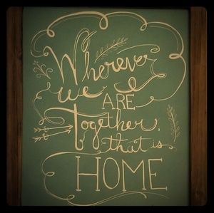 "HOME" sign
